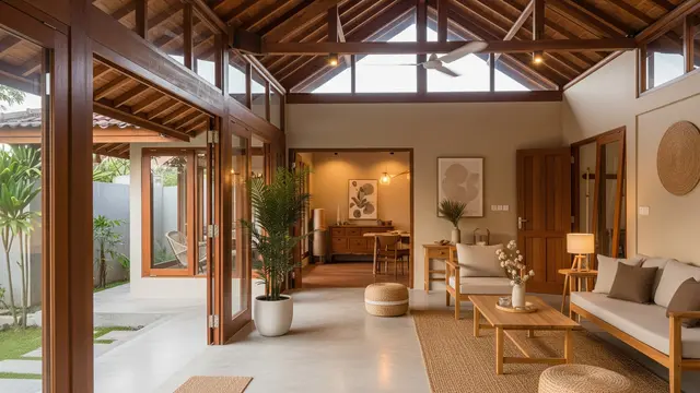 Desain Rumah Kampung Kecil Tapi Nyaman dan Tidak Panas Tanpa AC