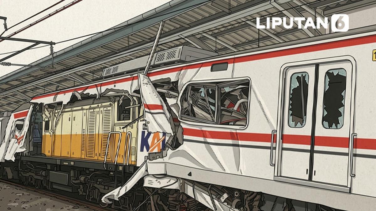 Infografis Kecelakaan KA Argo Bromo vs KRL di Bekasi