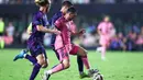 Inter Miami ketinggalan lebih dulu pada menit ke-57 setelah pemain Charlotte, Karol Swiderski berhasil mencetak gol. (Megan Briggs/Getty Images North America/Getty Images via AFP)