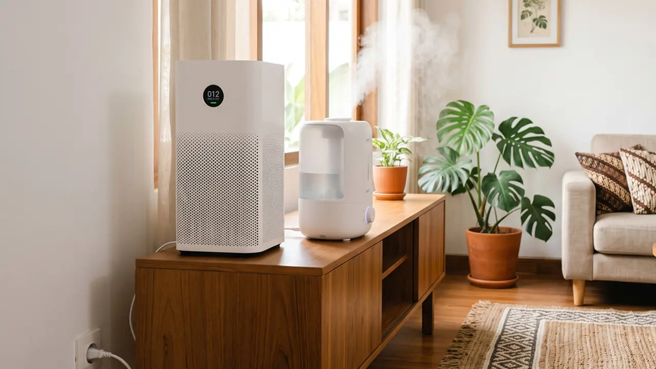 bedanya air purifier dan humidifier (AI Generated)