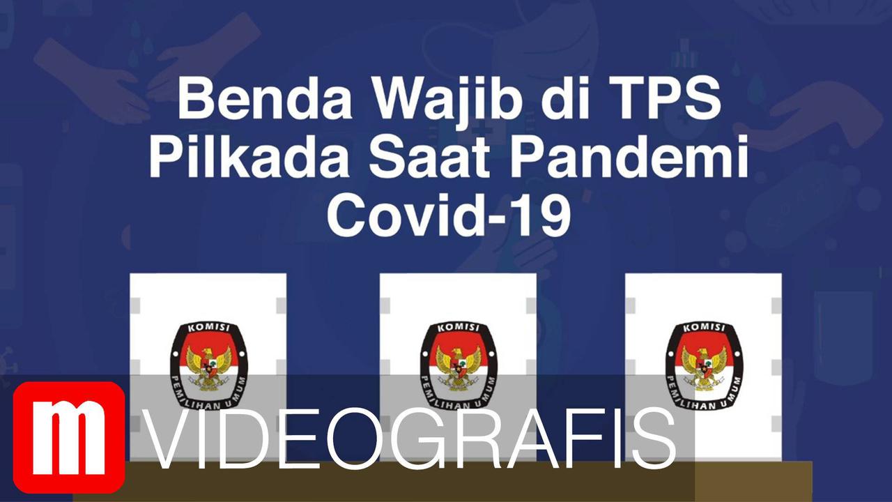VIDEOGRAFIS: Benda Wajib di TPS Pilkada Saat Pandemi Covid-19