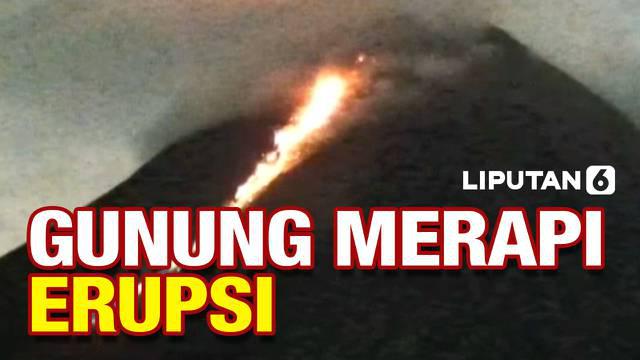 Gunung Merapi di perbatasan Yogyakarta dan Jawa Tengah erupsi. Aktivitas vulkanik ini terjadi ratusan kali dan terekam kamera pemantau.