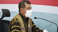 Ketua Satuan Tugas Penanganan COVID-19 Doni Monardo menegaskan meski pemilih rata-rata patuh protokol kesehatan, tahapan Pilkada 2020 belum berakhir saat konferensi pers di Graha BNPB, Jakarta, Rabu (9/12/2020). (Tim Komunikasi Satgas COVID-19)
