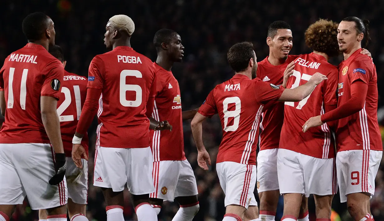 1. Manchester United (Premier League) - 2,86 Miliar Poundsterling. (AFP/Oli Scarff)