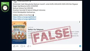 Deretan Hoaks Bantuan Insentif Guru Beredar di Media Sosial, Simak Faktanya