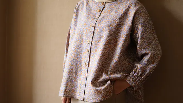 Model Blouse Batik Oversize Wanita Kekinian