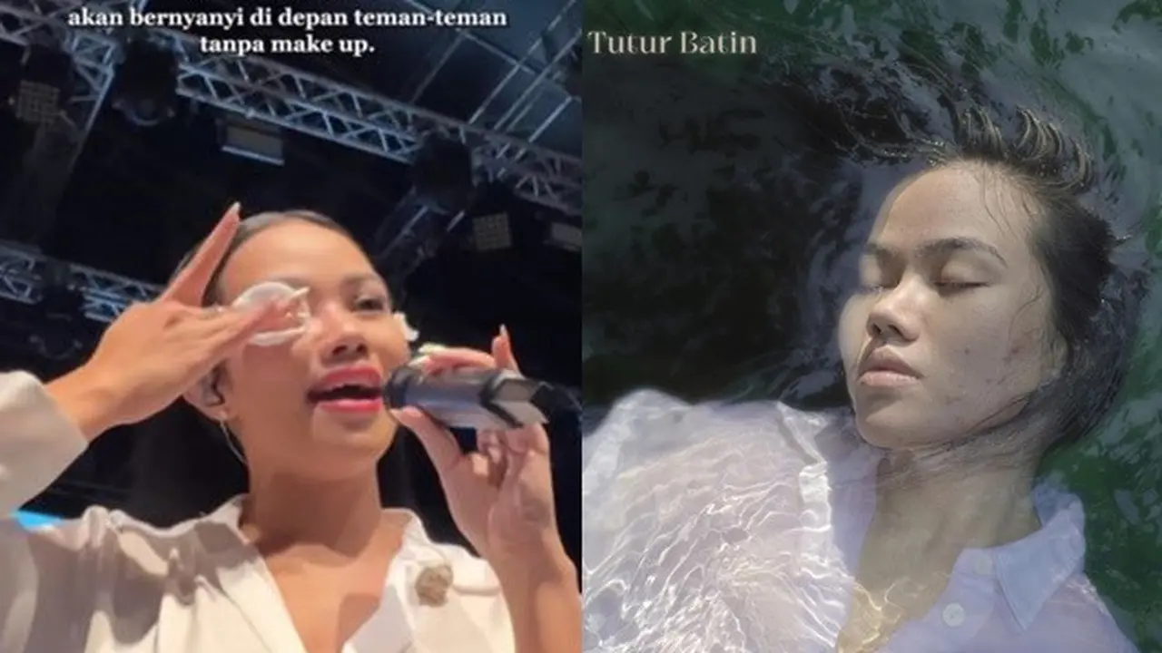 Yura Yunita Hapus Makeup saat Manggung, Ini 6 Potretnya Tanpa Riasan