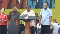 Presiden Prabowo Subianto saat Peringatan Hari Buruh Internasional, Kamis, (1/5/2025). (Foto: tangkapan layar/youtube Sekretariat Presiden)