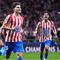 Selebrasi Julian Alvarez usai mencetak gol di laga Atletico Madrid vs Arsenal di leg 1 semifinal Liga Champions 2025/2026 di Riyadh Air Metropolitano, Kamis (30/04/2026) dini hari WIB. (AP Photo/Manu Fernandez)