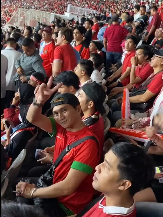 Artis Nonton Langsung Pertandingan Indonesia VS Argentina di GBK, Ada Kaesang sampai Rafatar