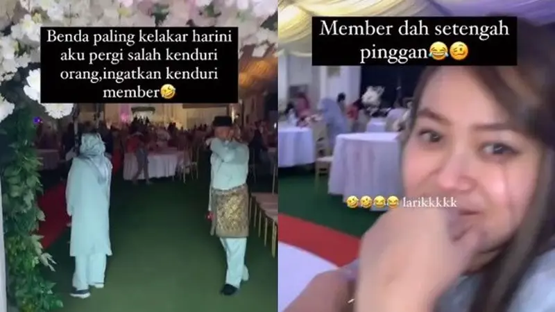 Sudah Makan Satu Piring, Wanita Ini Ternyata Salah Alamat Kondangan