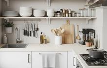 7 Desain Dapur Kecil dengan Rak Terbuka Tetap Terlihat Rapi dan Luas Bergaya Minimalis