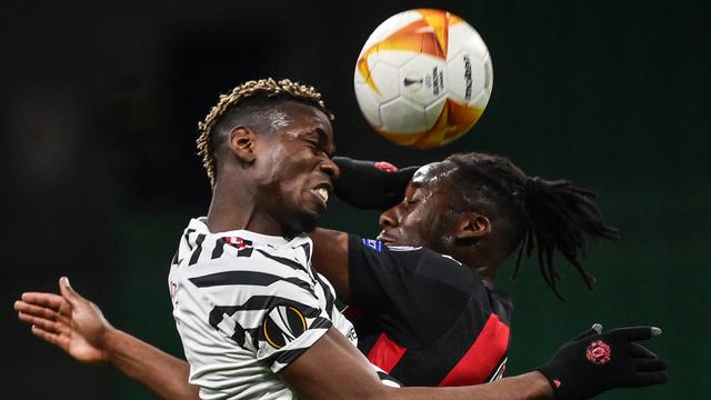 FOTO: Gol Tunggal Paul Pogba Loloskan Manchester United ke Perempatfinal Liga Europa - Paul Pogba; Souhaliho Meite