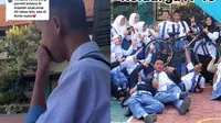 Momen teman sekelas di sebuah SMA di Karanganyar Kebumen Jawa Tengah membelikan sepeda untuk Romsi yang ke sekolah jalan kaki. (Dok: TikTok @srihayati999)