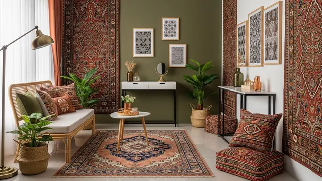 Model Ruang Tamu Rumah Subsidi yang Simpel tapi Tetap Modern Gaya Bohemian