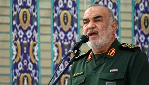 Mayor Jenderal Hossein Salami, kepala Korps Garda Revolusi Islam Iran. (AFP)