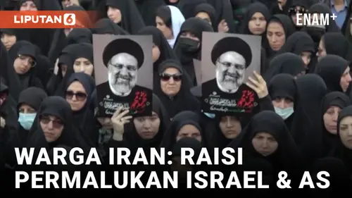 VIDEO: Berkabung, Warga Iran Sebut Ebrahim Raisi Sukses Permalukan Israel dan AS
