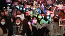 Upaya Presiden Yoon Suk Yeol untuk memberlakukan darurat militer memancing reaksi puluhan ribu warga Korea Selatan. (Jung Yeon-je/AFP)