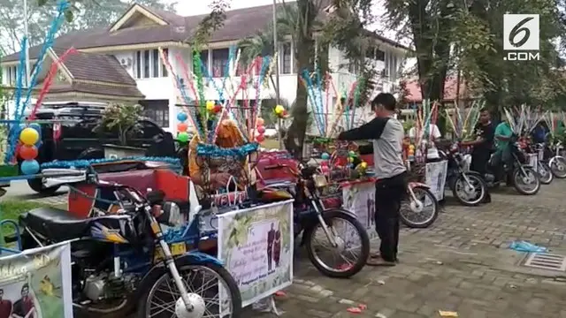 Kirab Pesta Adat Kahiyang-Bobby di Medan rencananya akan melibatkan andong sebanyak 19 unit dan becak motor (bentor) 50 unit.