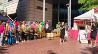 Tim angklung Muhibah asal Kota Bandung, Jawa Barat kembali  dalam misi budaya bertajuk "Angklung Goes to America" tahun 2022 di Kota Boise, Idaho, Amerika Serikat (AS). (KJRI San Fransisco)