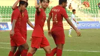 Timnas Indonesia U-18 Vs Myanmar pada perebutan tempat ketiga Piala AFF U-18 2019 di Thong Nhat Stadium, Senin (19/8/2019). (PSSI)
