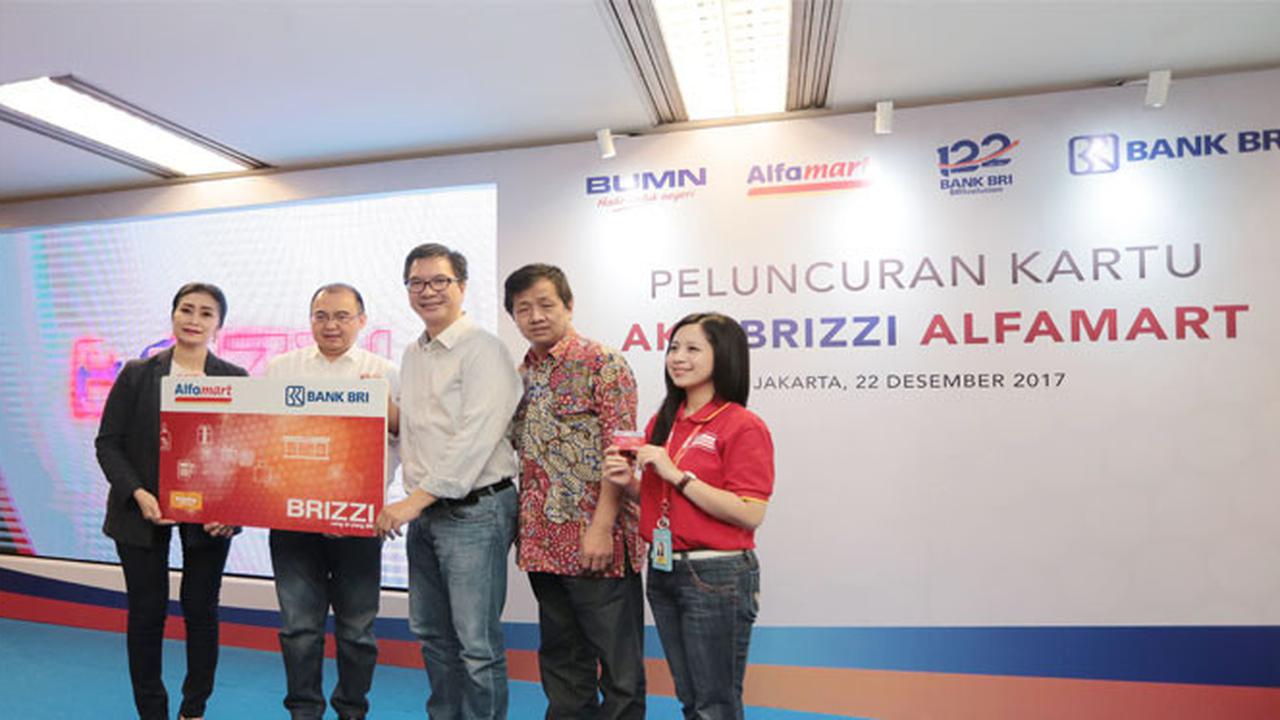 Alfamart Gandeng BRI terbitkan Kartu AKU BRIZZI Alfamart