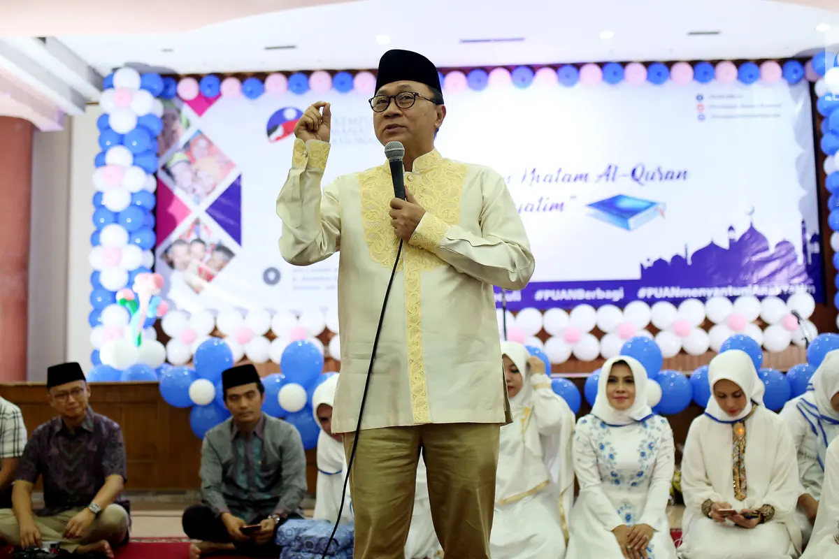 Ketua MPR Menghadiri Tadarus dan Khatam Al Quran Anak Yatim