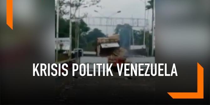 VIDEO: Kekerasan di Perbatasan Venezuela, 4 Tewas
