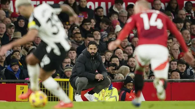 Ruben Amorim pada laga MU vs Newcastle di pekan ke-19 Premier League 2024/2025 (c) AP Photo/Dave Thompson