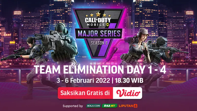Link Live Streaming Call of Duty Mobile Major Series Season 6 di Vidio, 3-6 Februari 2022