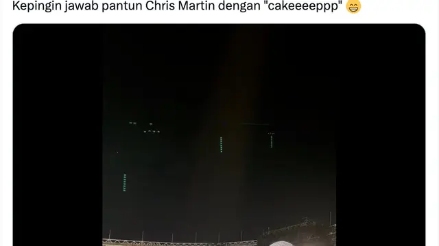 Unggahan Cak Imin nonton konser Coldplay di Jakarta, 15 November 2023. (Foto: Dok. Twitter @cakimiNOW)