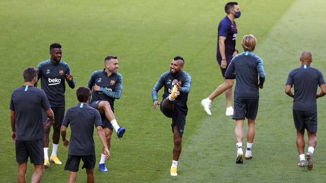 Melihat Lionel Messi Cs Latihan Jelang Hadapi Munchen