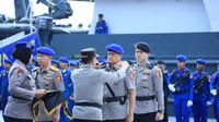 Kabaharkam Polri Komjen Muhammad Fadil Imran memimpin serah terima jabatan (sertijab) Kepala Korps Kepolisian Perairan dan Udara (Kakorpolairud) Baharkam Polri di Mako Korpolairud, Tanjung Priok, Jakarta Utara. (Dok. Istimewa)