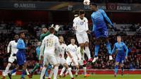 Arsenal memastikan lolos ke 16 besar Liga Europa 2017-2018 walau takluk dari Ostersunds FK pada leg kedua 32 besar di Stadion Emirates, Kamis (22/2/2018).  (AP Photo/Alastair Grant)