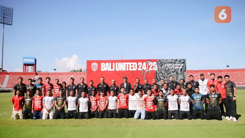 Launching Jersey Teranyar Tema Tridatu Masih mewarnai Tim Bali United FC