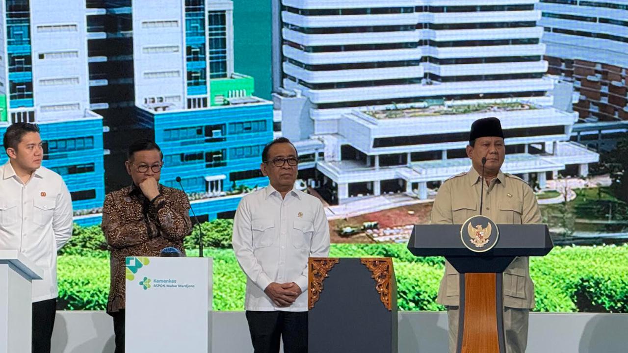 Prabowo Resmikan Institute Neurosains Nasional RS PON Mahar Mardjono