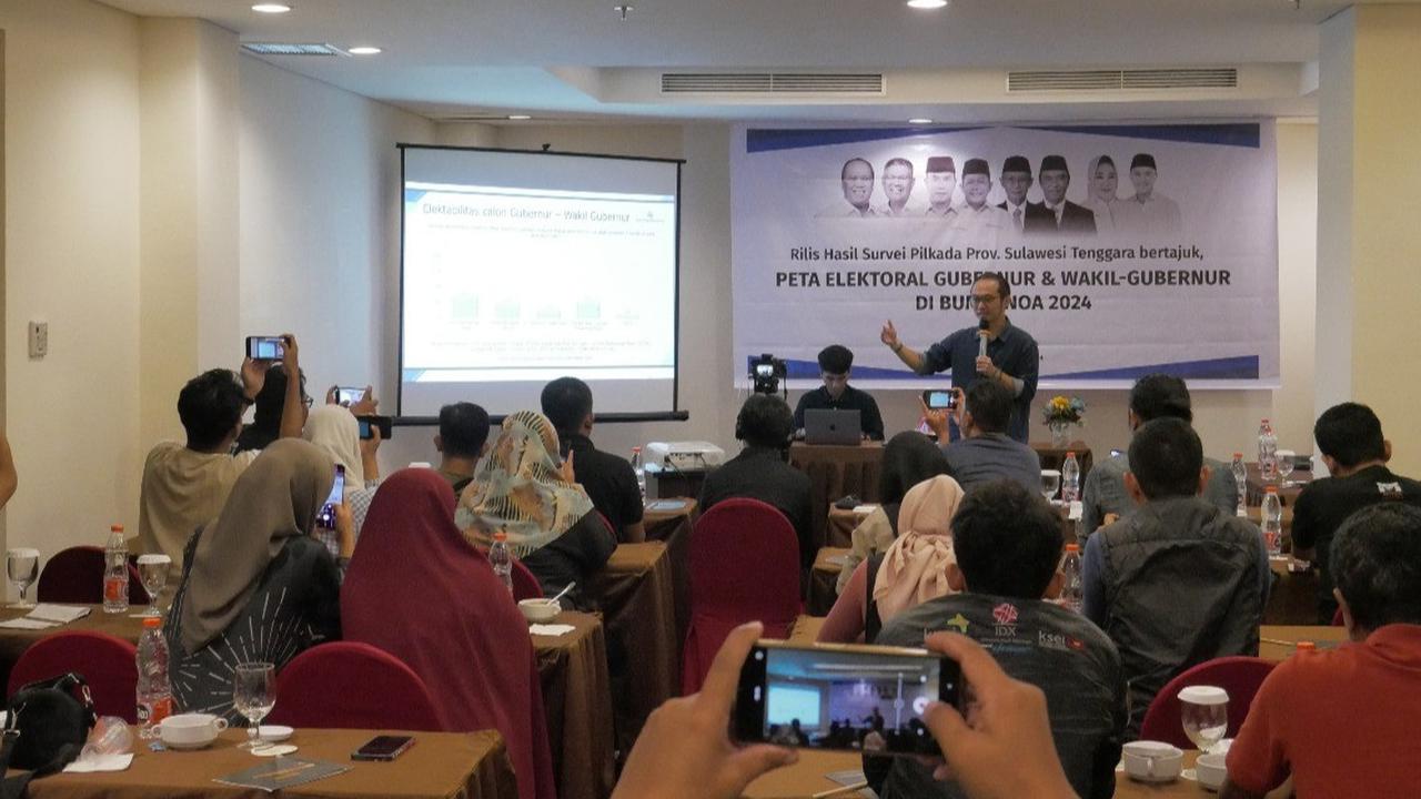 Survei Terbaru Charta Politika di Pilkada Sultra 2024