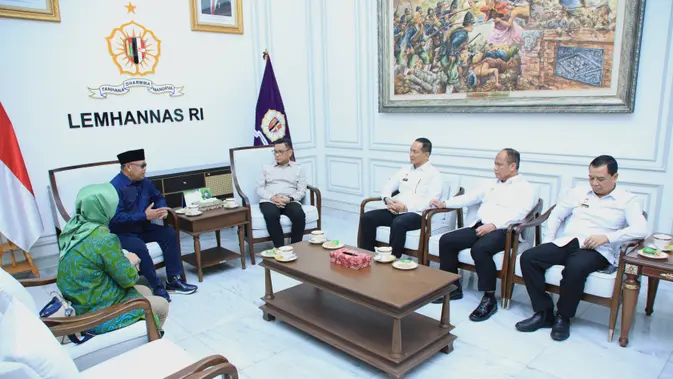 Gubernur Lemhannas RI Terima Rektor Universitas Mulawarman, Bahas Penguatan Karakter Mahasiswa