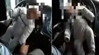 Jangan Ditiru! Ayah Ikat Bayinya di Setir Mobil