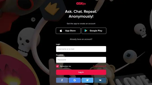 Tangkapan layar Askfm