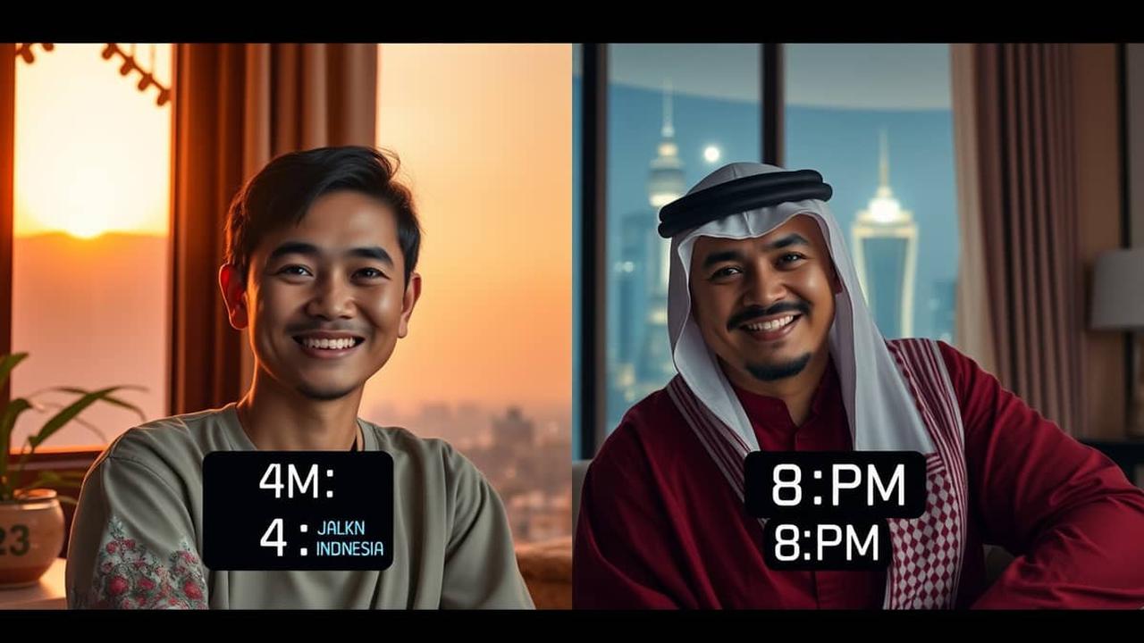 perbedaan waktu indonesia dan arab saudi