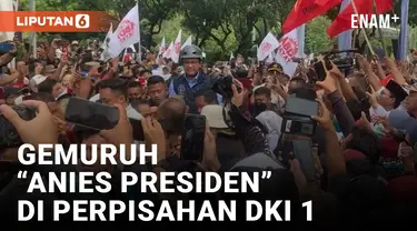 Anies Baswedan Diteriaki Presiden di Pawai Perpisahan DKI 1