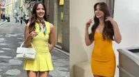 Padu Padan Dress Kuning Nia Ramadhani dan Model Rambut Panjang, Inspirasi Look Cerah dan Mewah