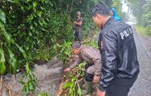 Polres Rejang Lebong Bantu Pencarian Anak Hanyut di Drainase