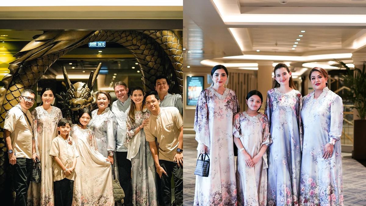 7 Potret Keluarga Ashanty Lebaran di Spanyol, Rayakan Bareng Calon Besan