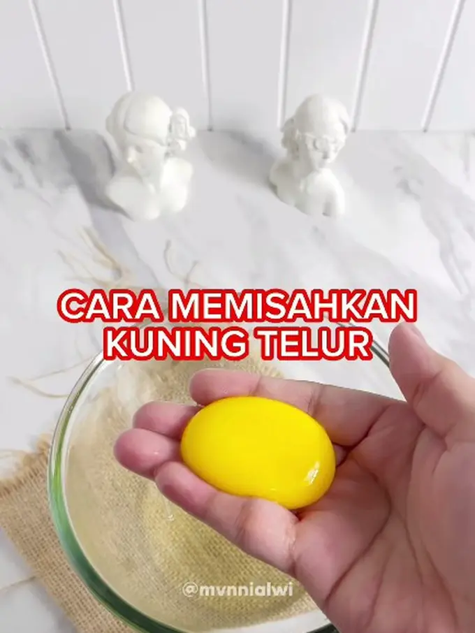 Cara Mudah Pisahkan Kuning dan Putih Telur, Hanya Gunakan 1 Bumbu Dapur