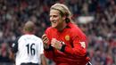 Diego Forlan - Pemain asal Uruguay ini bergabung dengan Manchester United pada 2002-2004. Namun, Forlan terlalu banyak jadi pemain cadangan dan bakat besarnya disia-siakan saat berada di Old Trafford. (AFP/Paul Barker)