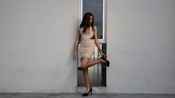 Fisioterapi PBR, Adinda Pricilla saat pemotretan di roof top  Bola.com (10/12/2015). (Bola.com/Nicklas Hanoatubun)