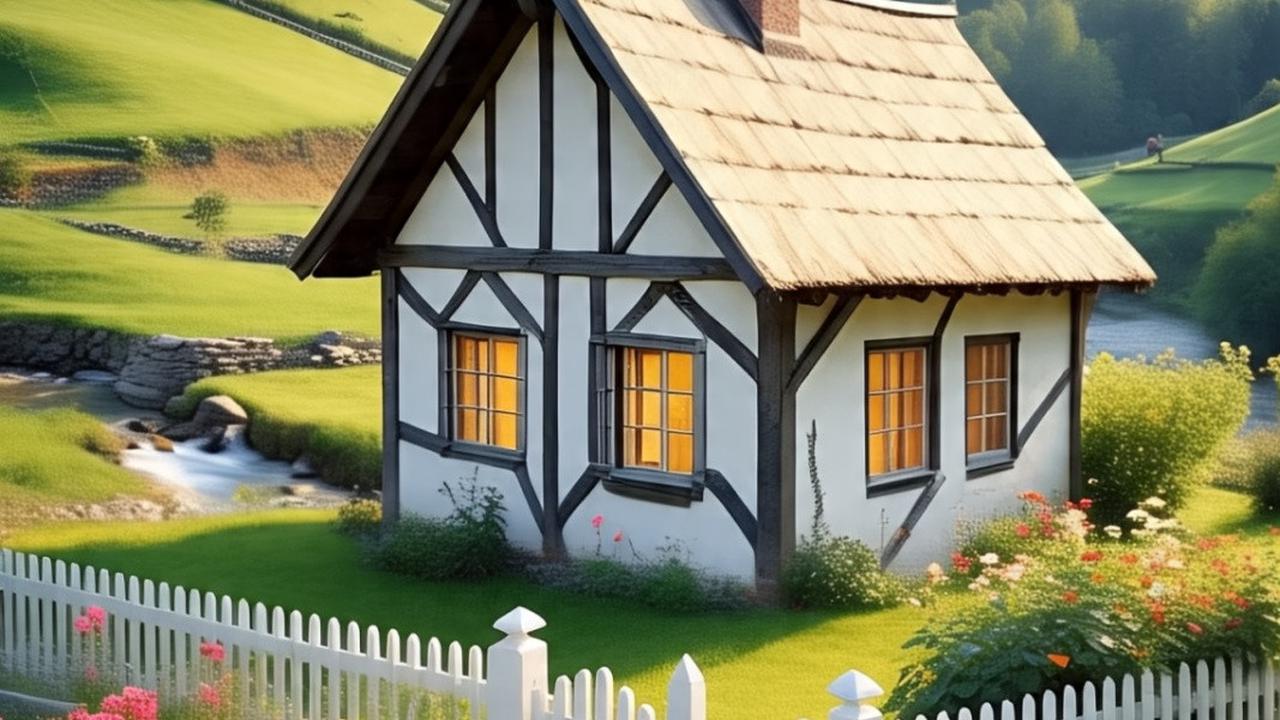Ilustrasi Rumah di Kampung