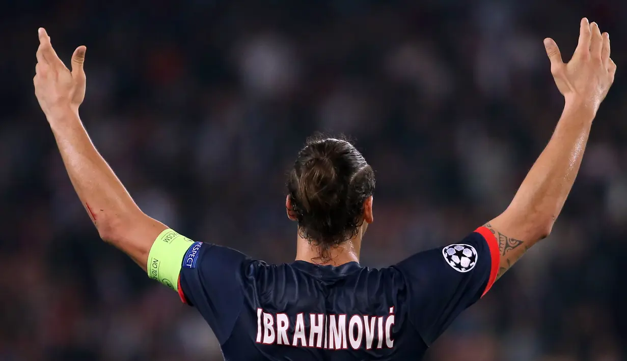 10. Zlatan Ibrahimovic (Barcelona, AC Milan, Paris Saint-Germain) - 6 Gol. (AFP/Franck Fife)